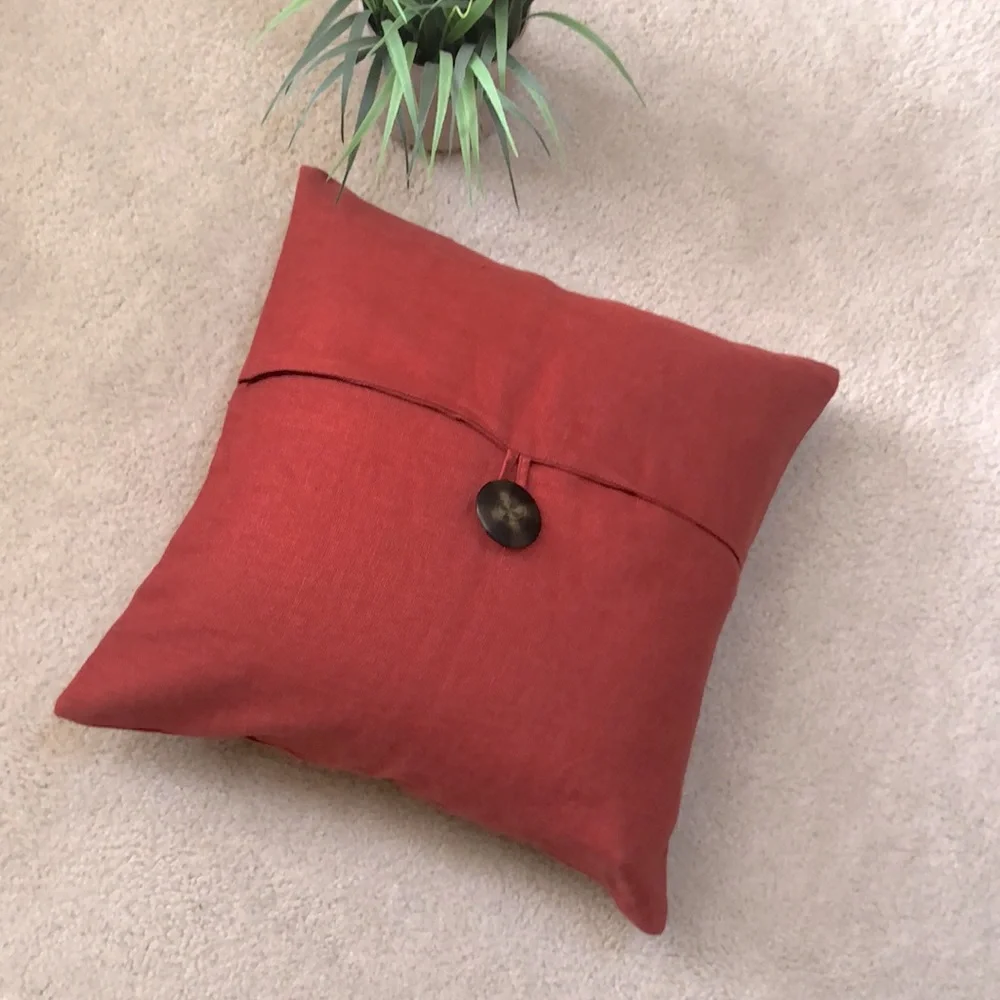Pottery Barn Accent Pillow Cover Rust